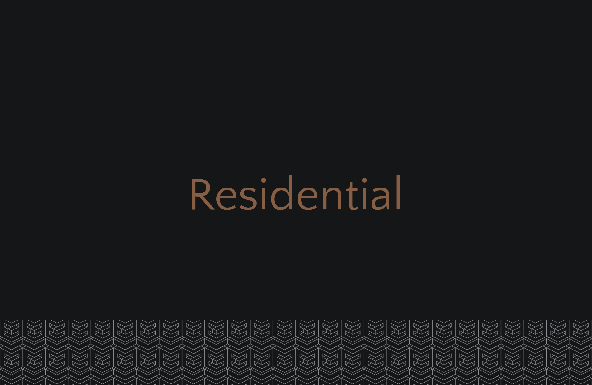 Categories Residential