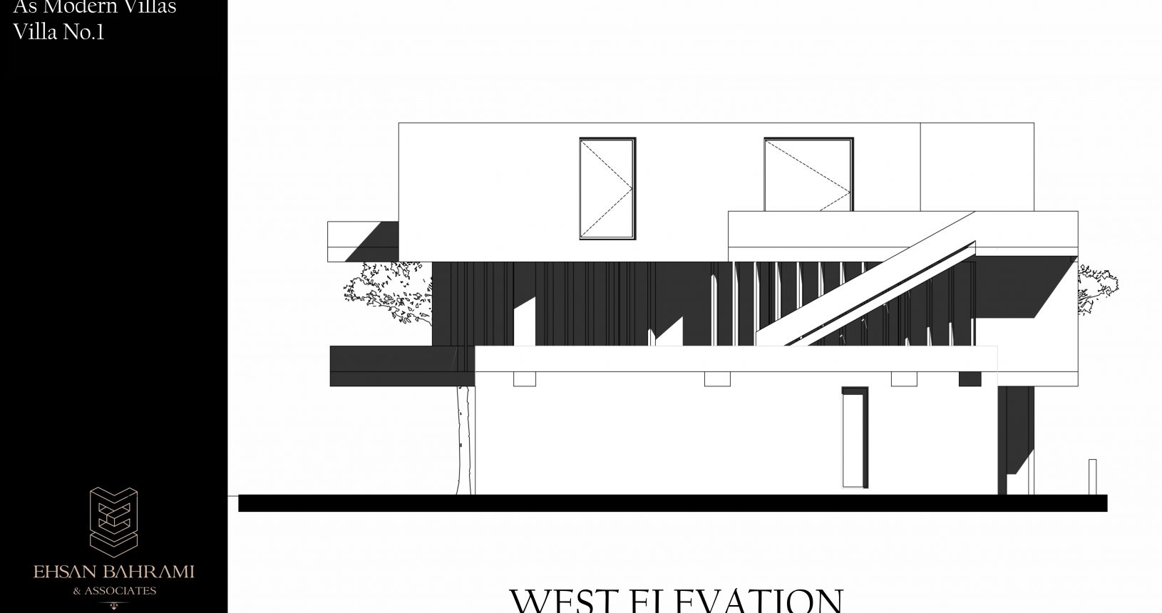 As Vill No.1 West Elevation