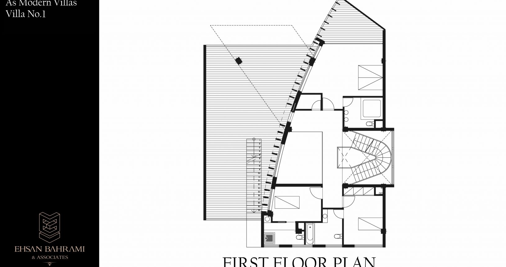 As villa No.1 First Floor Plan