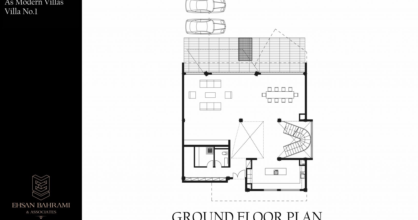 As villa No.1 Ground Floor Plan