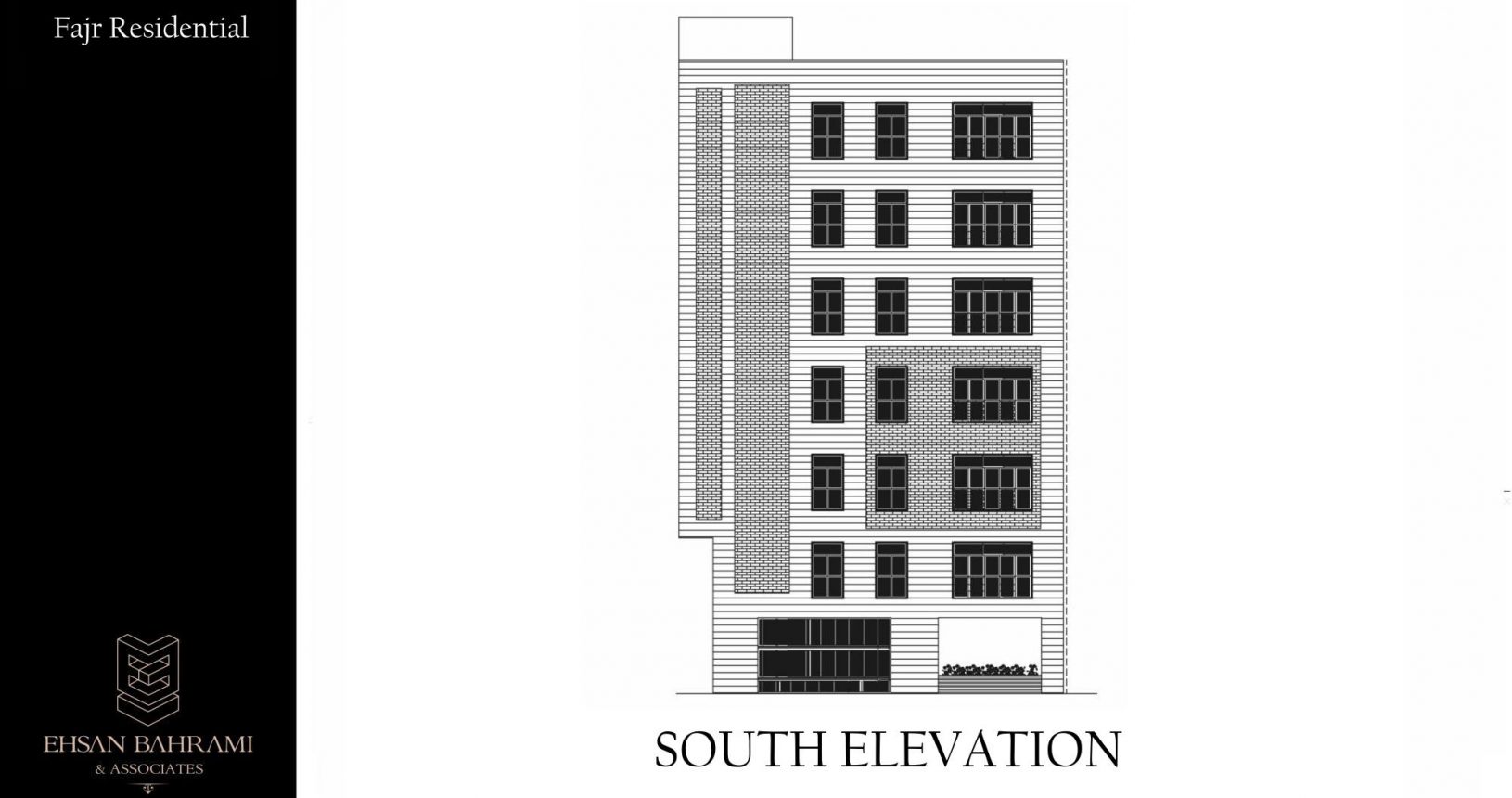 Fajr Residential Building South Elevation(3)